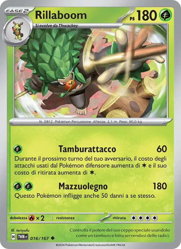 Rillaboom Crepuscolo Mascherato 016/167