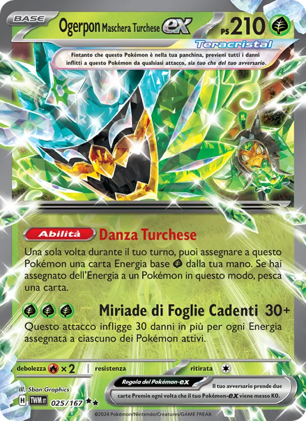 Ogerpon Maschera Turchese-ex Crepuscolo Mascherato 025/167
