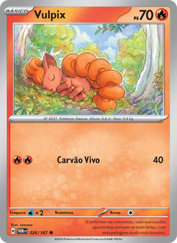 Vulpix Máscaras do Crepúsculo 026/167
