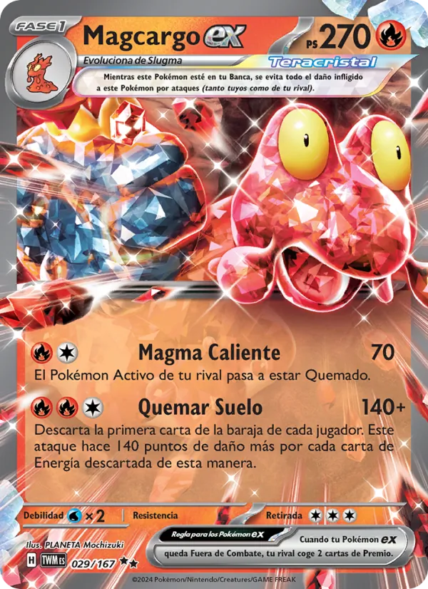 Magcargo ex Mascarada Crepuscular 029/167