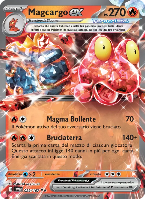 Magcargo-ex Crepuscolo Mascherato 029/167