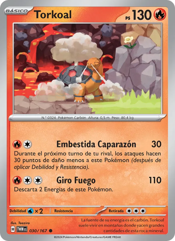 Torkoal Mascarada Crepuscular 030/167