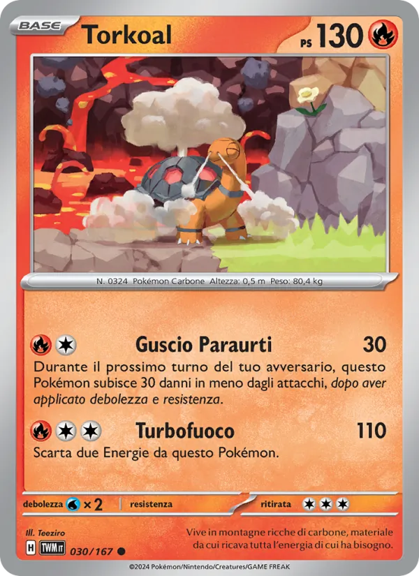 Torkoal Crepuscolo Mascherato 030/167