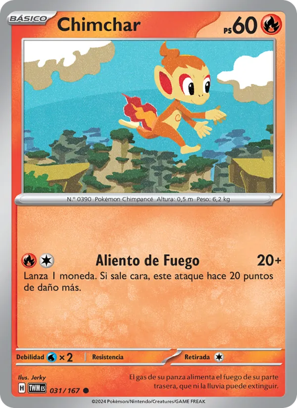 Chimchar Mascarada Crepuscular 031/167