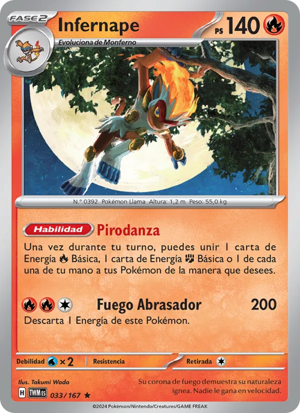 Infernape Mascarada Crepuscular 033/167