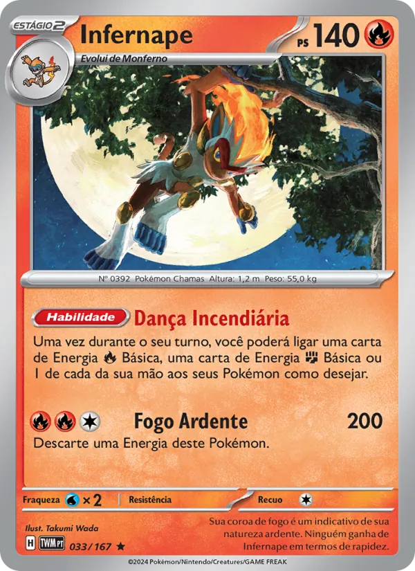 Infernape Máscaras do Crepúsculo 033/167