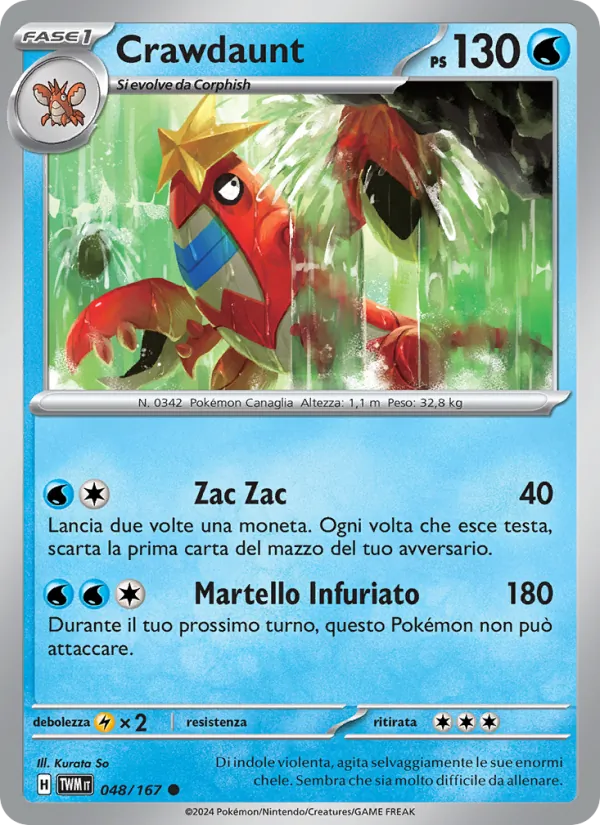 Crawdaunt Crepuscolo Mascherato 048/167