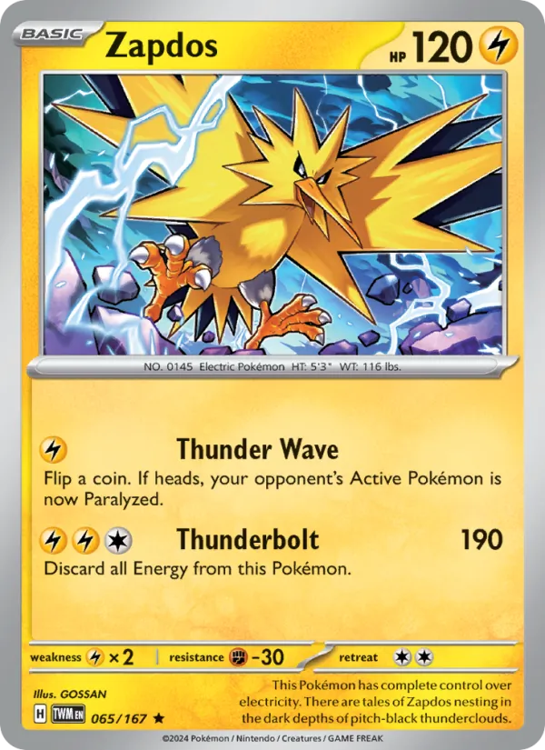 Zapdos Twilight Masquerade 065/167