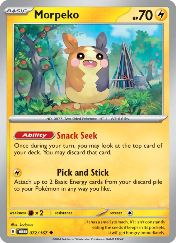 Morpeko Twilight Masquerade 072/167