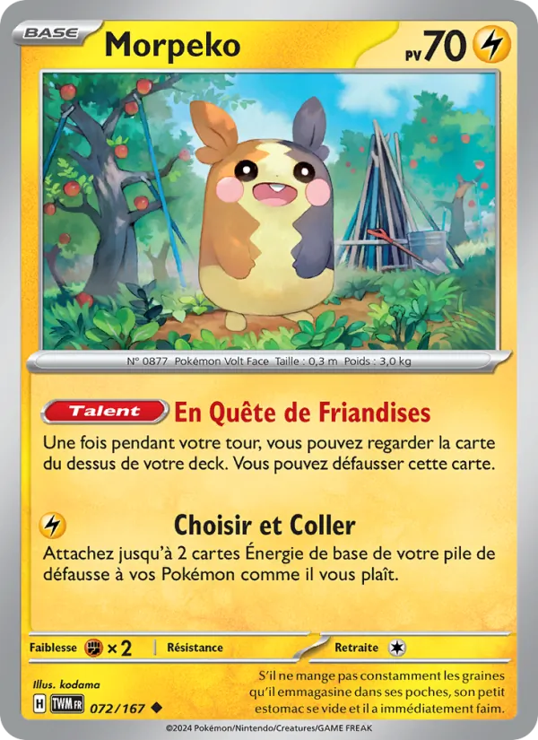 Morpeko Mascarade Crépusculaire 072/167