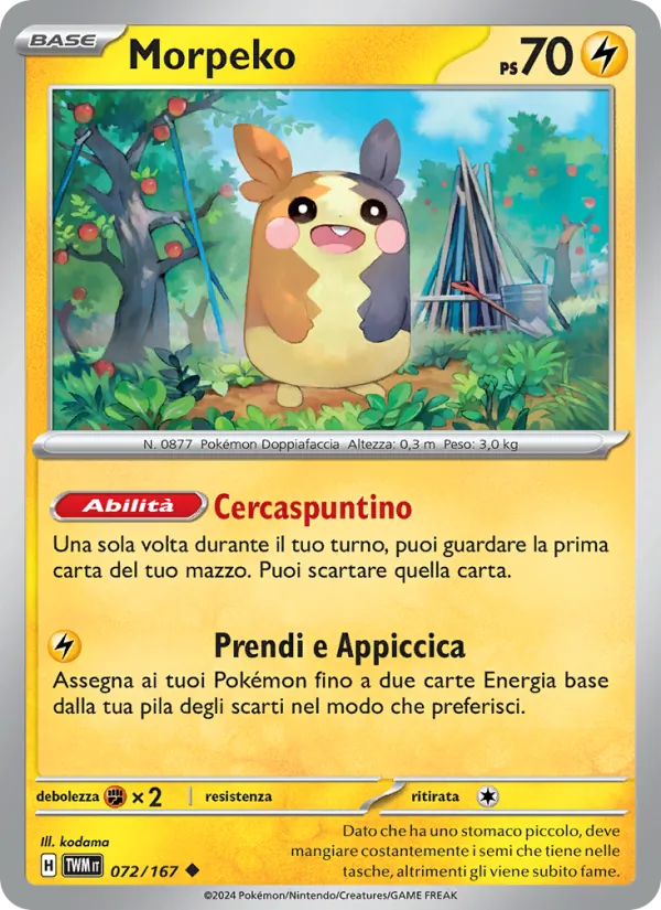 Morpeko Crepuscolo Mascherato 072/167