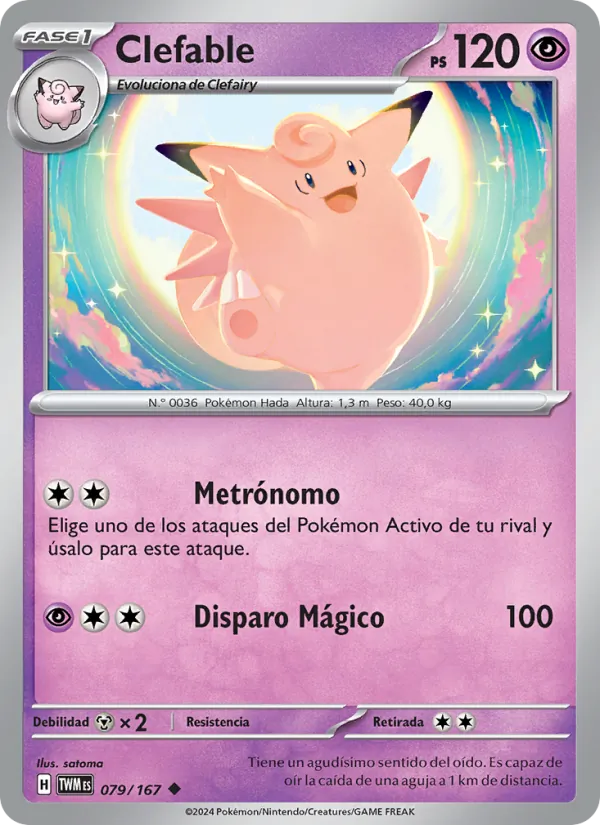 Clefable Mascarada Crepuscular 079/167