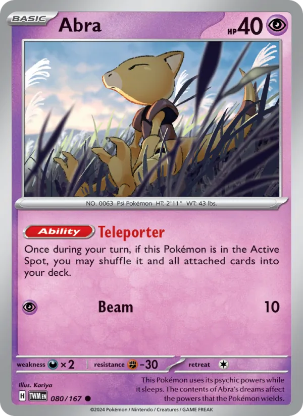 Abra Twilight Masquerade 080/167