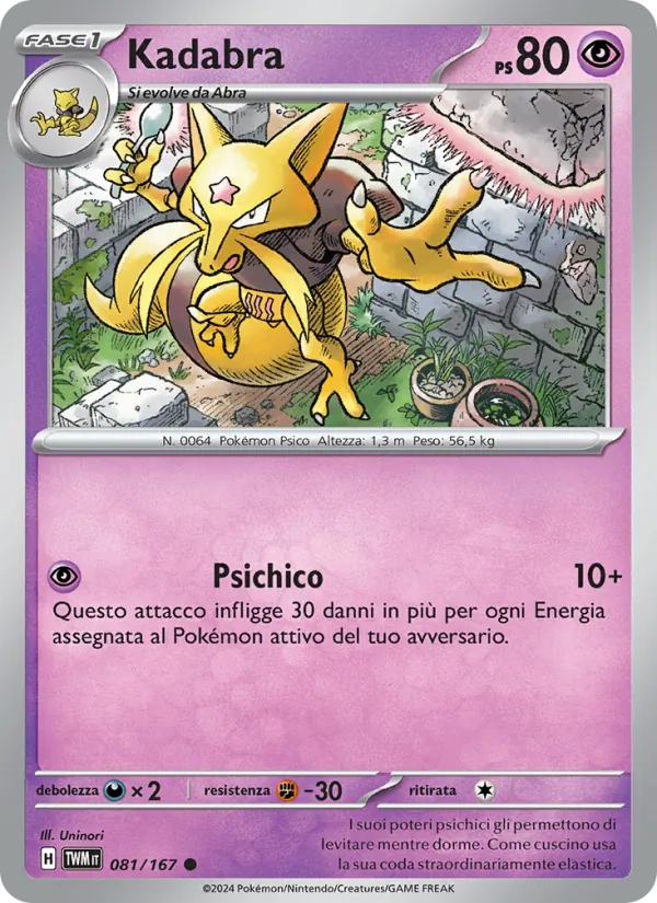 Kadabra Crepuscolo Mascherato 081/167