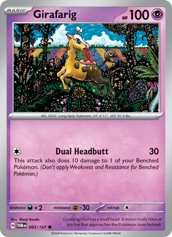 Girafarig Twilight Masquerade 083/167