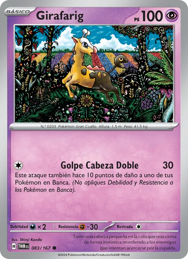 Girafarig Mascarada Crepuscular 083/167