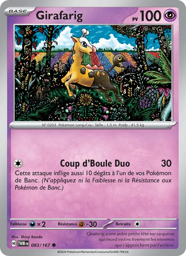 Girafarig Mascarade Crépusculaire 083/167
