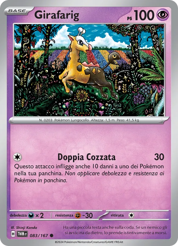 Girafarig Crepuscolo Mascherato 083/167