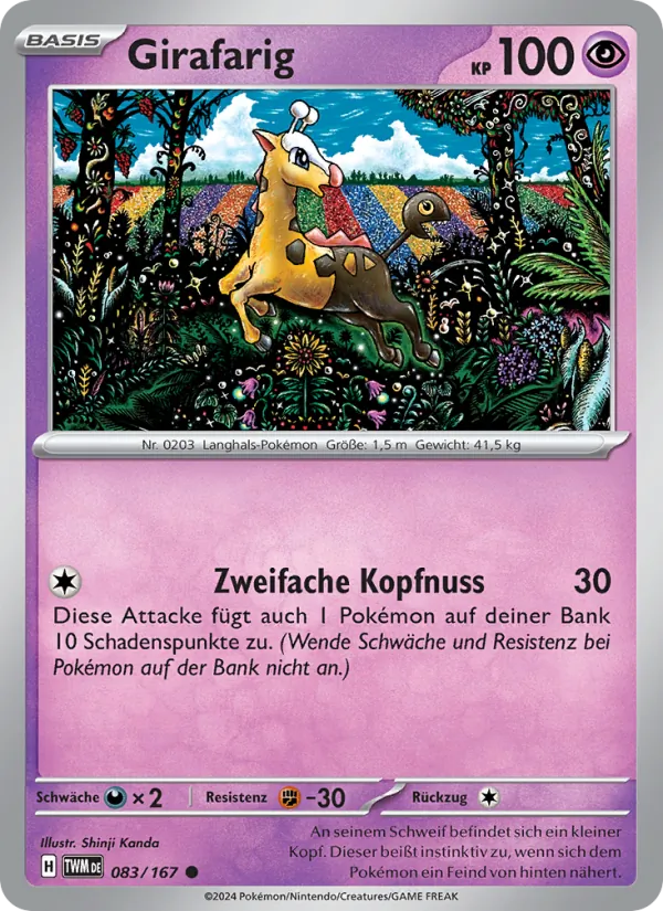 Girafarig Maskerade im Zwielicht 083/167