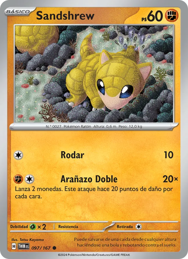 Sandshrew Mascarada Crepuscular 097/167