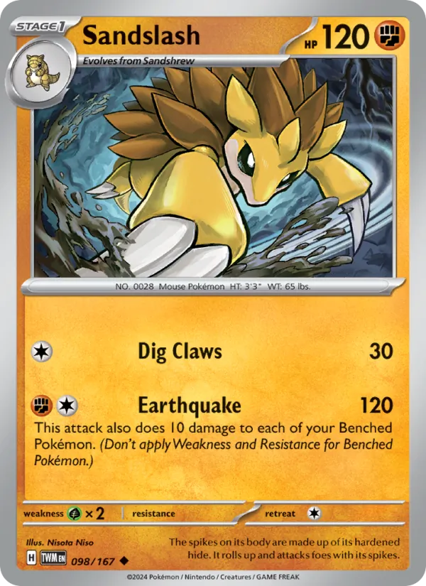 Sandslash Twilight Masquerade 098/167