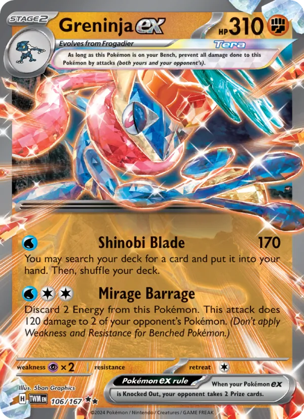 Greninja ex Twilight Masquerade 106/167