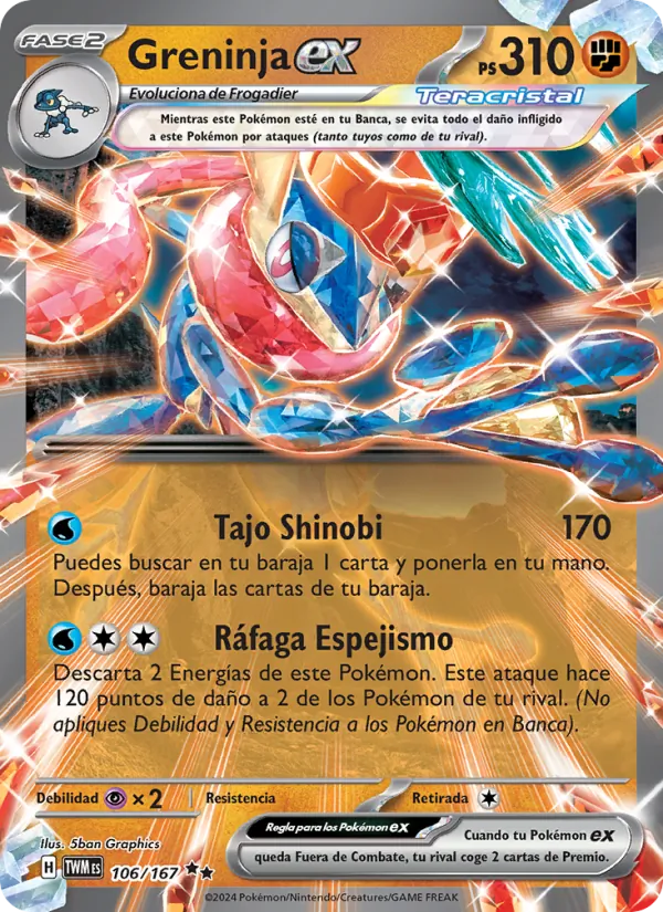 Greninja ex Mascarada Crepuscular 106/167