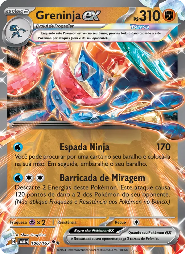 Greninja ex Máscaras do Crepúsculo 106/167
