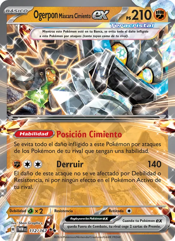 Ogerpon Máscara Cimiento ex Mascarada Crepuscular 112/167