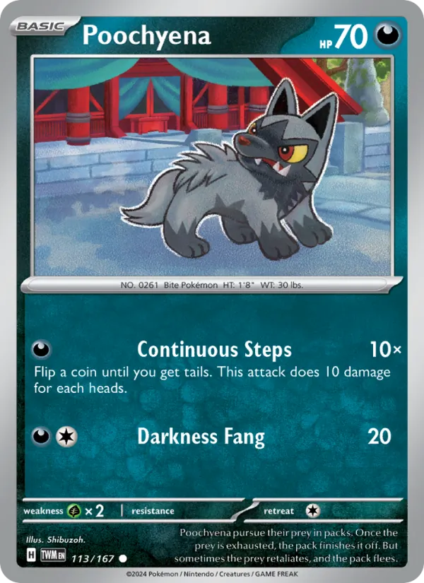 Poochyena Twilight Masquerade 113/167