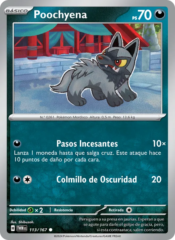 Poochyena Mascarada Crepuscular 113/167
