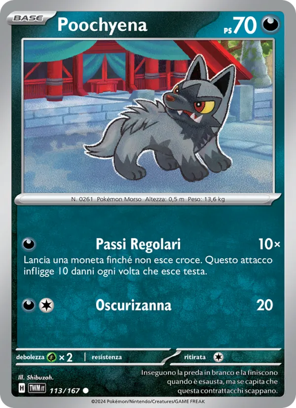Poochyena Crepuscolo Mascherato 113/167