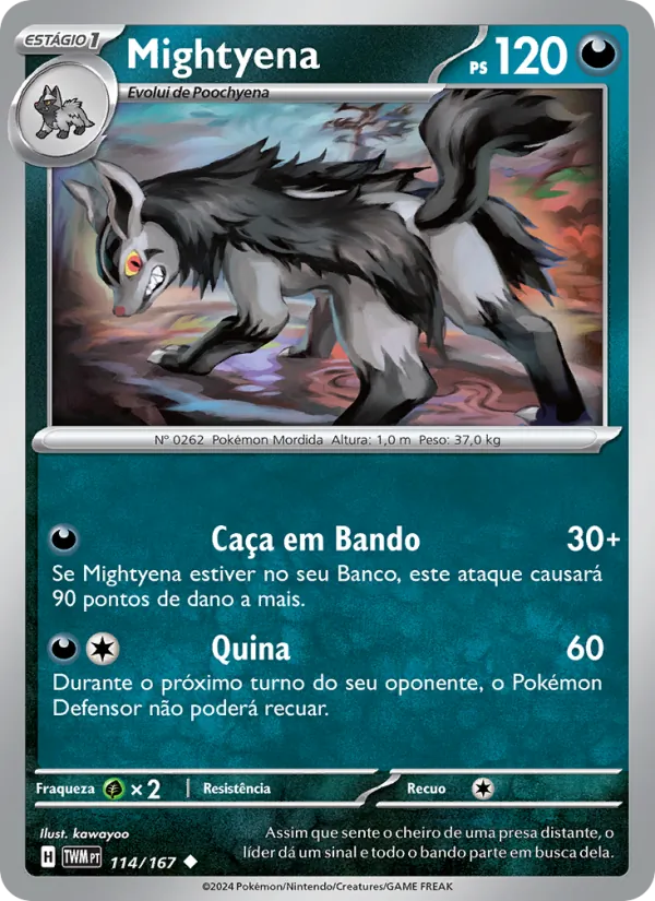 Mightyena Máscaras do Crepúsculo 114/167