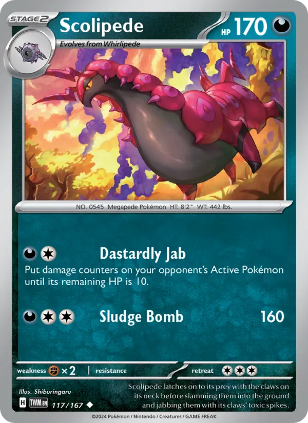 Scolipede Twilight Masquerade 117/167