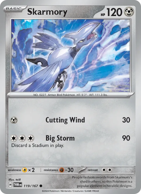 Skarmory Twilight Masquerade 119/167