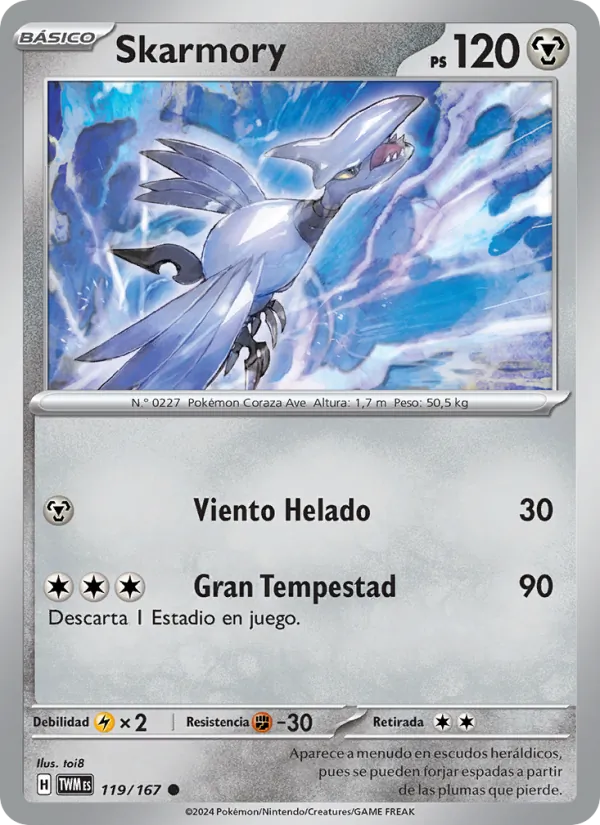Skarmory Mascarada Crepuscular 119/167