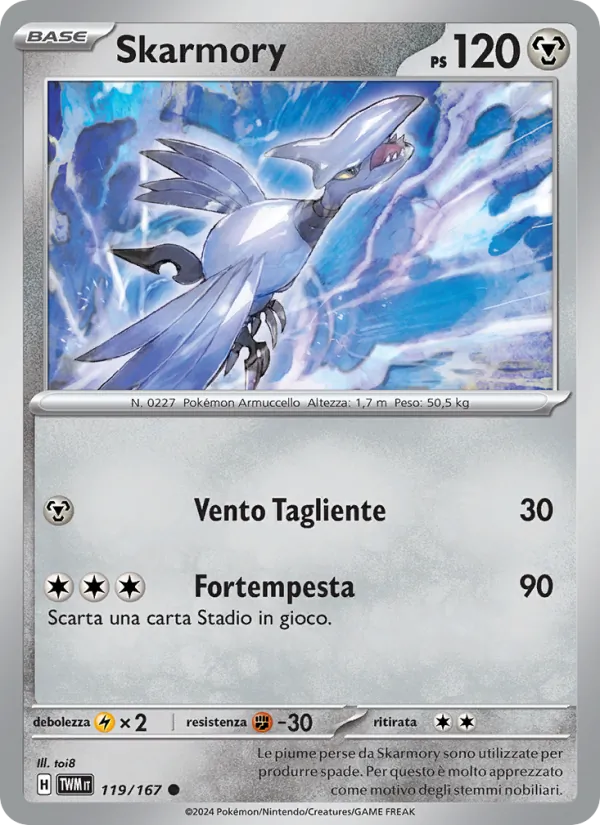 Skarmory Crepuscolo Mascherato 119/167
