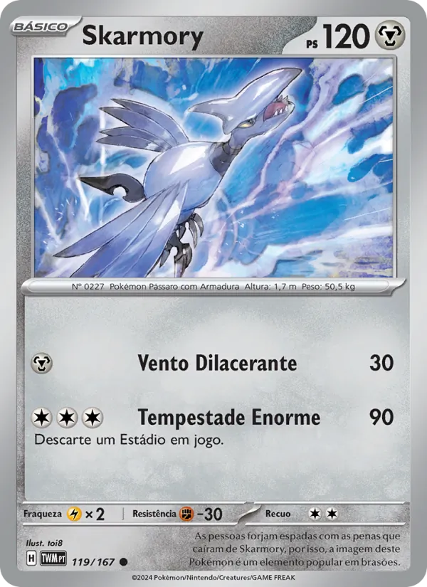 Skarmory Máscaras do Crepúsculo 119/167