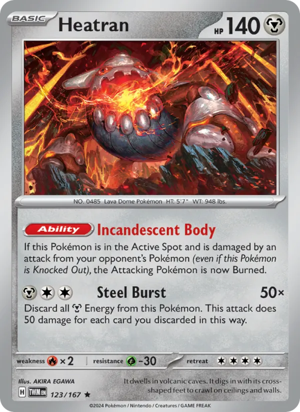 Heatran Twilight Masquerade 123/167
