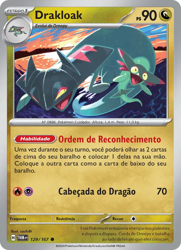 Drakloak Máscaras do Crepúsculo 129/167