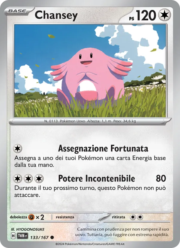 Chansey Crepuscolo Mascherato 133/167