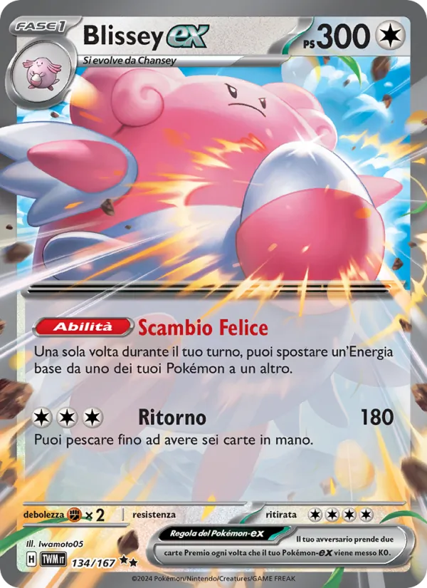Blissey-ex Crepuscolo Mascherato 134/167