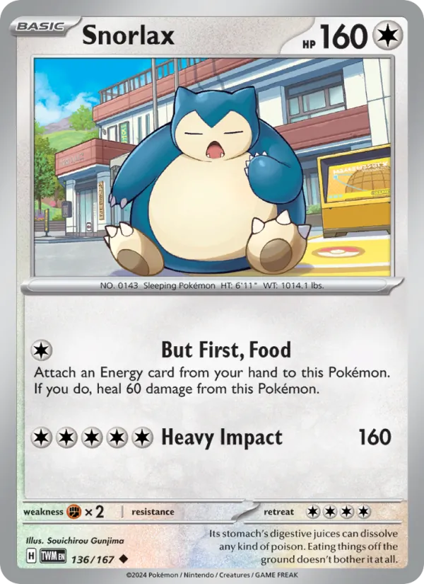 Snorlax Twilight Masquerade 136/167