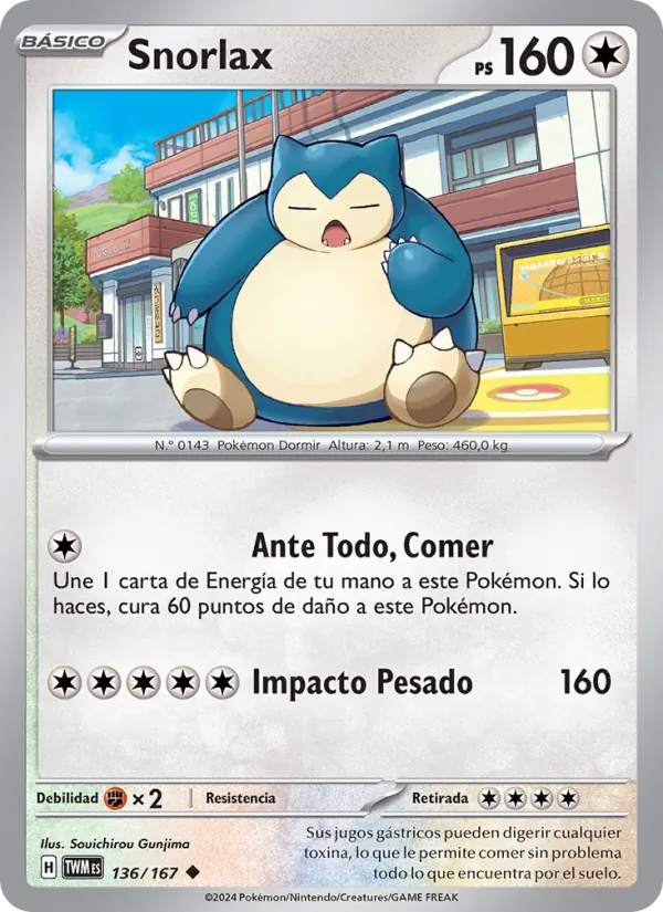 Snorlax Mascarada Crepuscular 136/167