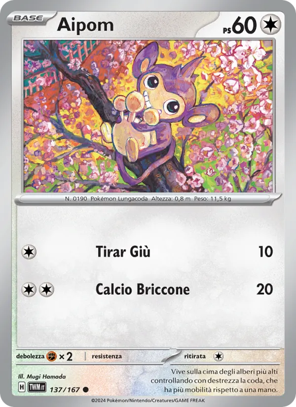 Aipom Crepuscolo Mascherato 137/167