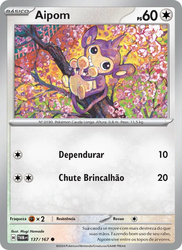 Aipom Máscaras do Crepúsculo 137/167