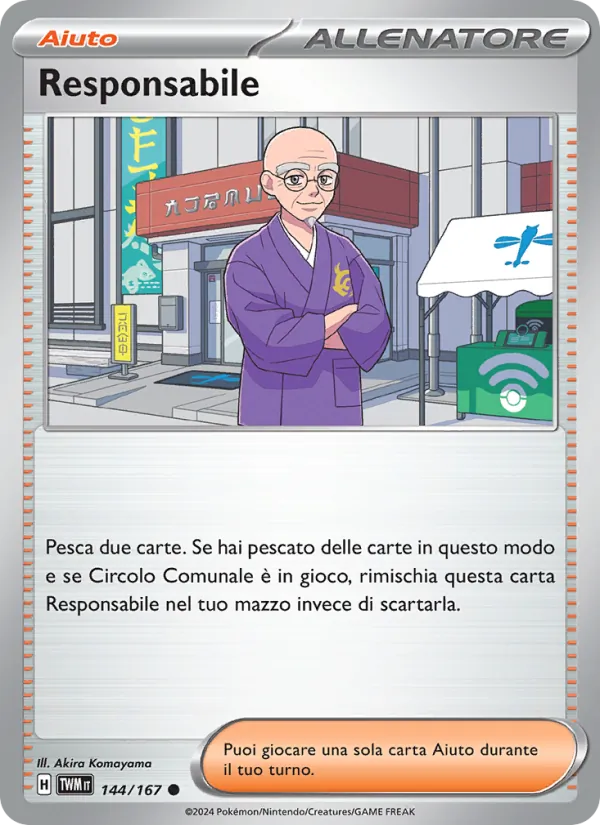 Responsabile Crepuscolo Mascherato 144/167