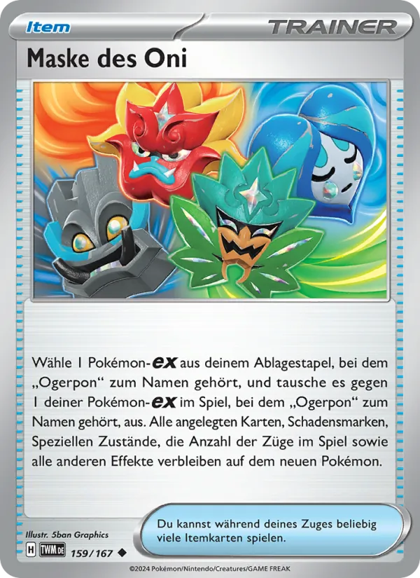Maske des Oni Maskerade im Zwielicht 159/167