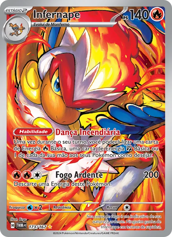Infernape Máscaras do Crepúsculo 173/167