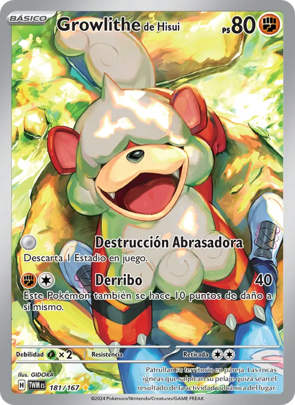 Growlithe de Hisui Mascarada Crepuscular 181/167